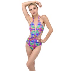 Deep Space 444 Plunging Cut Out Swimsuit by Thespacecampers