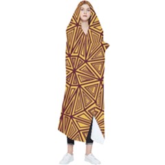 Abstract Pattern Geometric Backgrounds Wearable Blanket by Eskimos