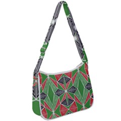 Abstract Pattern Geometric Backgrounds  Zip Up Shoulder Bag by Eskimos