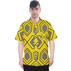 Abstract Pattern Geometric Backgrounds Men s Hawaii Shirt