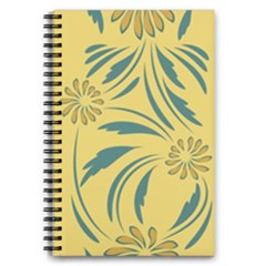 Folk Flowers Print Floral Pattern Ethnic Art 5 5  X 8 5  Notebook by Eskimos