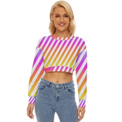 Abstract-lines-mockup-oblique Lightweight Long Sleeve Sweatshirt