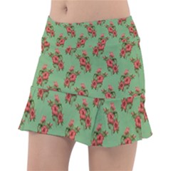 Flowers-b 002 Classic Tennis Skirt