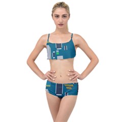 Amphisbaena Two Platform Dtn Node Vector File Layered Top Bikini Set by Sapixe