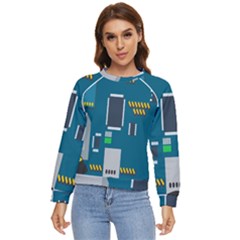 Amphisbaena Two Platform Dtn Node Vector File Women s Long Sleeve Raglan Tee