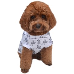 Robot Dog Drawing Motif Pattern Dog T-shirt by dflcprintsclothing
