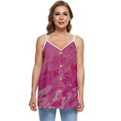 My Pour Cup Painting 1 Cbdoilprincess  Casual Spaghetti Strap Chiffon Top by CBDOilPrincess1