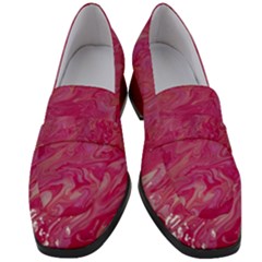 My Pour Cup Painting 1 Cbdoilprincess  Women s Chunky Heel Loafers