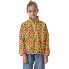 Pattern- B 001 Kids  Half Zip Hoodie