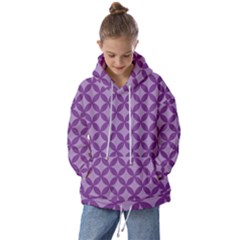 Purple-background Kids  Oversized Hoodie