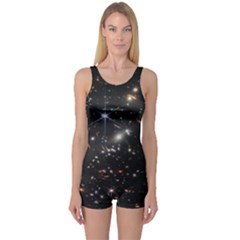 James Webb Space Telescope Deep Field One Piece Boyleg Swimsuit by PodArtist