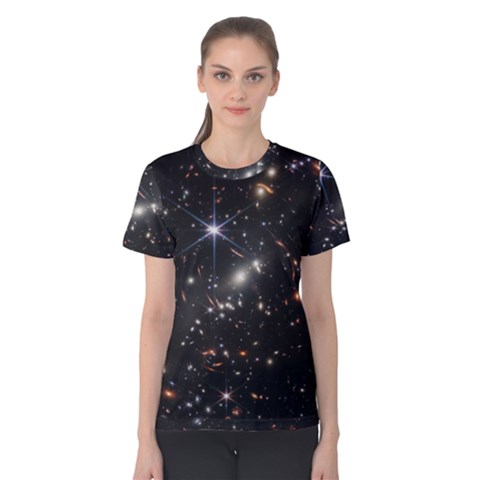 James Webb Space Telescope Deep Field Women s Cotton Tee by PodArtist