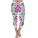 Figure roses flowers-ornament Capri Winter Leggings  View1