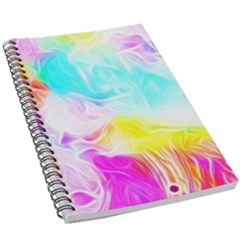 Background-drips-fluid-colorful 5 5  X 8 5  Notebook