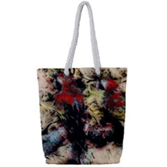 Ara-bird-parrot-animal-art Full Print Rope Handle Tote (small) by Jancukart