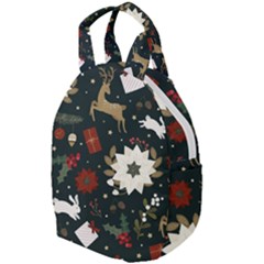 Hand Drawn Christmas Pattern Design Travel Backpacks