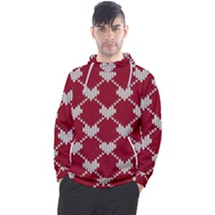 Christmas-seamless-knitted-pattern-background Men s Pullover Hoodie by nate14shop