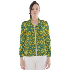 Abstract Pattern Geometric Backgrounds Women s Windbreaker by Eskimos