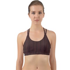 Wood Dark Brown Back Web Sports Bra by nate14shop