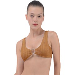 Antique Wood Texture Ring Detail Bikini Top