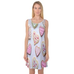 Valentines-day Sleeveless Satin Nightdress