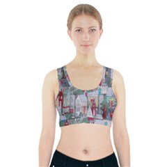 Painting Sports Bra With Pocket