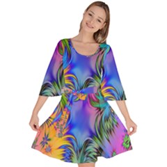 Stars Velour Kimono Dress by nate14shop