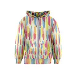 Watercolour-texture Kids  Zipper Hoodie by nate14shop