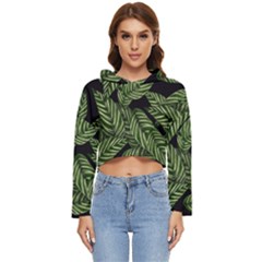  Leaves  Women s Lightweight Cropped Hoodie