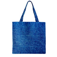 Jeans Blue  Zipper Grocery Tote Bag by artworkshop