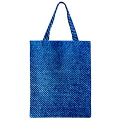 Jeans Blue  Zipper Classic Tote Bag by artworkshop