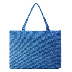 Jeans Blue  Medium Tote Bag by artworkshop