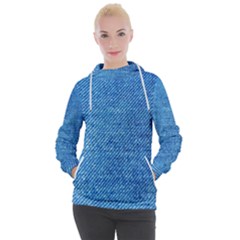 Jeans Blue  Women s Hooded Pullover by artworkshop