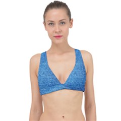 Jeans Blue  Classic Banded Bikini Top by artworkshop