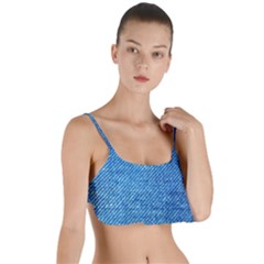 Jeans Blue  Layered Top Bikini Top  by artworkshop