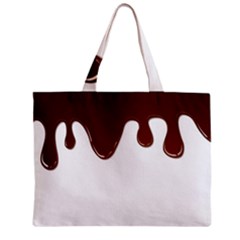 Chocolate Zipper Mini Tote Bag by nate14shop