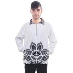 Im Fourth Dimension Black White Men s Half Zip Pullover by imanmulyana