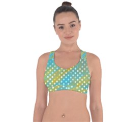 Abstract-polkadot 01 Cross String Back Sports Bra by nate14shop