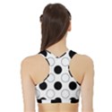 Abstract-polkadot 03 Sports Bra with Border View2