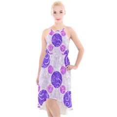 Art-polka High-low Halter Chiffon Dress  by nate14shop