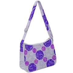 Art-polka Zip Up Shoulder Bag