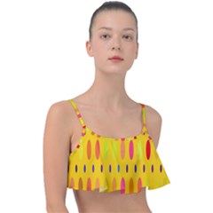 Banner-polkadot-yellow Frill Bikini Top