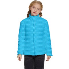 Blue,polkadots,polka Kids  Puffer Bubble Jacket Coat