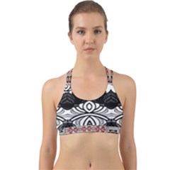 Im Fourth Dimension Black White 6 Back Web Sports Bra