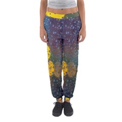  Raindrops Window Glass Women s Jogger Sweatpants by artworkshop