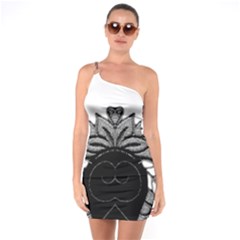 Im Fourth Dimension Black White 11 One Soulder Bodycon Dress by imanmulyana
