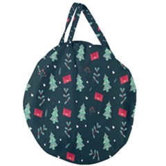 Christmas Pattern Design  Giant Round Zipper Tote by artworkshop