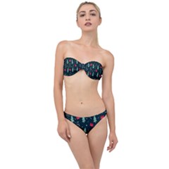 Christmas Pattern Design  Classic Bandeau Bikini Set by artworkshop