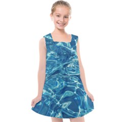 Surface Abstract  Kids  Cross Back Dress by artworkshop