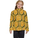 Oranges Slices  Pattern Kids  Puffer Bubble Jacket Coat View1